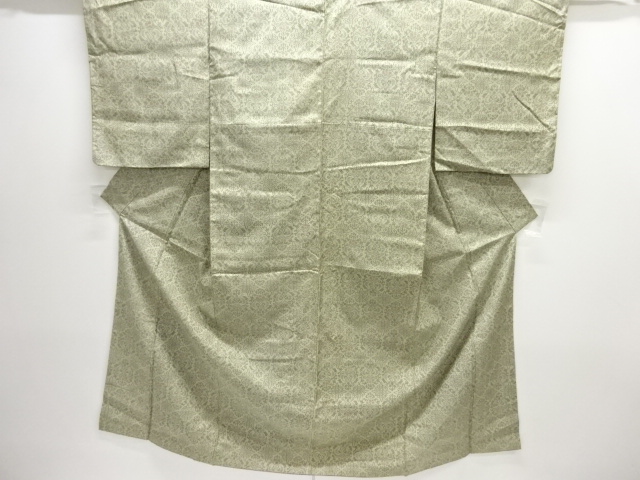 JAPANESE KIMONO / OMESHI / NISHIJIN-ORI / WOVEN FLOWER CREST